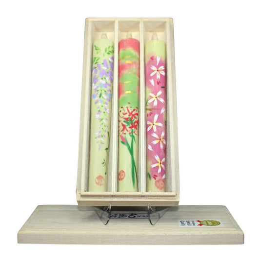 Shimbaru Japanese Candle Emarket Candles No. 10 3 Set │ 4 Type