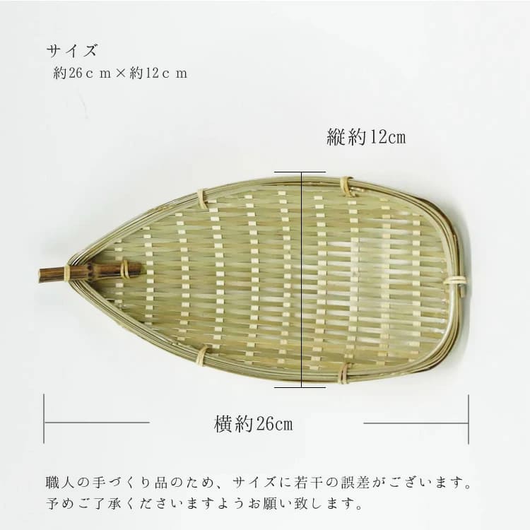 大分青竹製青舟のサイズ