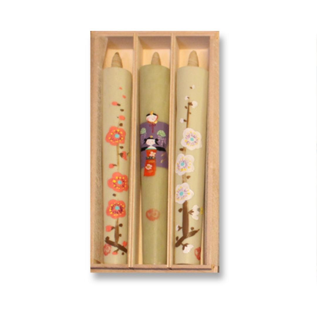Shimbaru Japanese Candle Emarket Candles No. 10 3 Set │ 4 Type
