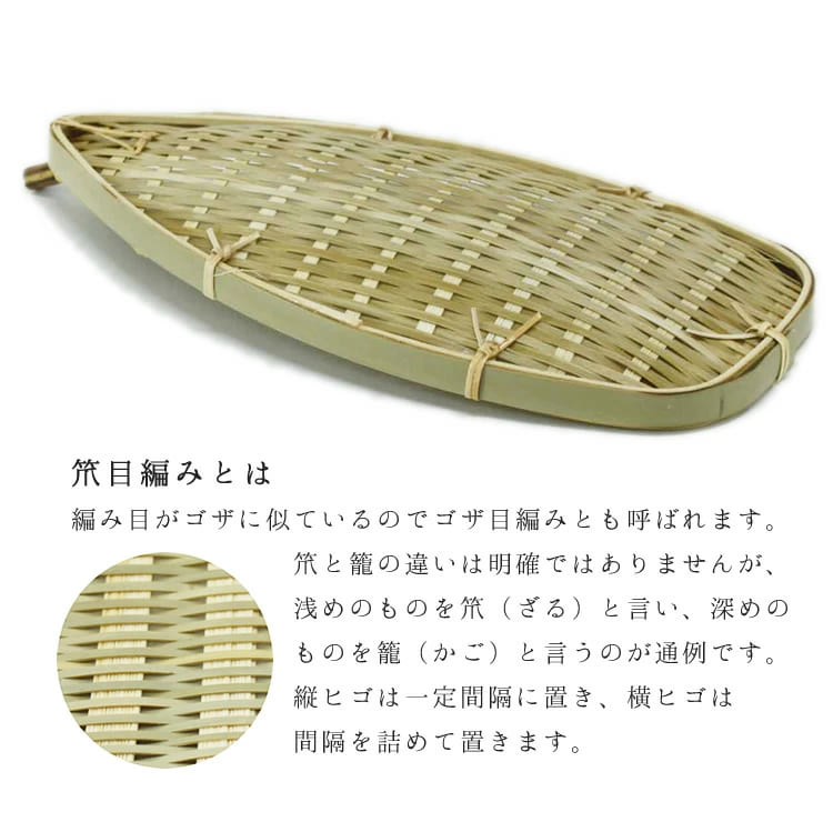 大分青竹製青舟の編み目